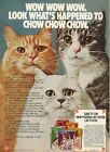 1975 Purina Cat Chow Pet Food Vintage Print Ad 70 s Advertisement