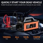 Car Jump Starter 10000a With Air Compressor Battery Charger Booster Power Bank