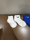 Nike Youth Xs Dri-fit Ankle Socks 6-pack Blue White