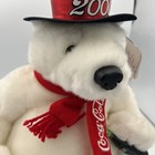 Coca Cola Polar Bear Plush Stuffed With 2000 Top Hat 14 Inch With Tags