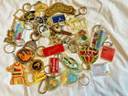 Lot Of 30 Vtg Keychains 600  Grams Mix Advertising Souvenir Novelty Nba Collect