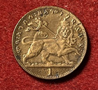Ethiopia Matona Ee 1923  1930 - 31  Copper Coin Km 27 T9250