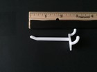  20 Pack  2 Inch White Plastic Peg Kit  Garage Shelf Hanger Pegboard Hooks Usa