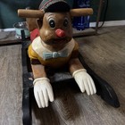 Vintage Wooden Pinocchio Rocking Ride-on Toy Rocker Figure Ages 3-7   Hand Made