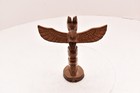 Carved Wood Tlingit Haida Totem Pole Pacific Vtg Thunderbird Figure Art Nw Coast