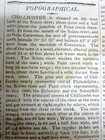 1818 Newspaper With A Very Early Description Of Chillicothe Ohio Frm 210 Yrs Ago