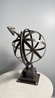 Iron Garden Armillary Sundial With Stand     Contemporary  Handmade  