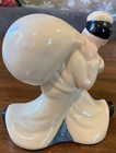Vintage Ceramic Seamen s Bank For Savings Sailor Piggy Bank 5 3 4  Tall 5 