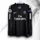Psg 2017 2018 Neymar Jr  10 Ucl Third Long Sleeve Jersey