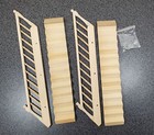 Dollhouse Stairs 2 Sets With Assembled Railing Small Narrow 1 12 Scale