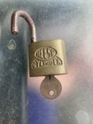 Vintage Reese  Cylinder Brass Padlock Lock With Key    Made In Usa