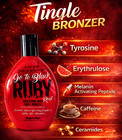 Supre Tan Go To Black Ruby Tingle Bronzer Heated Tanning Bed Lotion clearance
