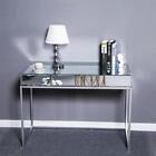 Mirrored Console Table With Drawers For Entryway hallway Silver Bedroom Desk
