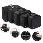Large Cosmetic Case Makeup Bag Storage With Handle Organizer - Travel Kit