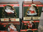 Huge Lot Of 22 Coca Cola Ornaments In Boxes Polar Bear   Trim Tree