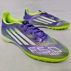 Adidas F50 League Tf Soccer Cleats Jh7724 Purple Rush Lucid Lemon Mens Size 11