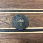  1 The Silks Casino Poker Chip Emeryville  Ca-slightly Warped