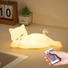 Lying Flat Cat Lamp Cat Gifts  16 Colors 5 Lying Cat Night Light
