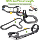 Slot Car Race Track Sets  23ft Battery Powered Or Electric Track With 4 Slot Car