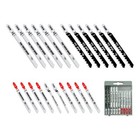 T-shank Jigsaw Blade Set With Casefor Wood   Metal - 22 Pieces