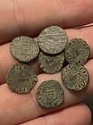 1200s Obolo Spanish Pre-colonial Silver Billon 1 Old Coin Crusaders Templars Era