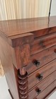Antique Victorian Mahogany Chest Of Drawers  scotch Chest  Late 1800s With Barle