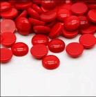 Aaa  Synthetic Red Coral Cabochon Round Shape Loose Gemstone