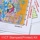 Stamped Cross Stitch Kits 11ct Printed Pattern Dmc Threads Embroide
