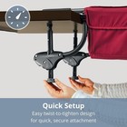 Silla De Comer Para Bebe Ni  a De Rojo Plegable Portatil Comoda Segura Calidad Us
