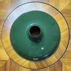 Vtg Benjamin 14    Green Porcelain Enamel Barn Light Shade Industrial Farmhouse