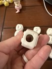 Vintage 1970s Glazed Ceramic Letters Macrame Beads Boho Crafting