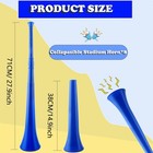 3 Pieces Collapsible Stadium Horn 28 Inch Vuvuzela Stadium Horn Plastic Blow    