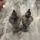 Vintage Pat pend Brand  Sterling Silver   925  Salt   Pepper Shakers Post-1940  