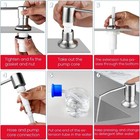 360   Sink Soap Dispenser Stainless Steel Kitchen Hands Liquid Pump Bottle Tube