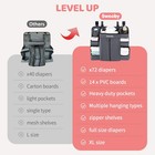 Diaper Organizer For Changing Table And Crib Diaper Stacker Nursery Organizer   