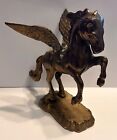 Vtg Brass Pegasus Winged Mythical Horse Fantasy Figurine