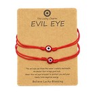 Adjustable Red Black String Blue Evil Eye Bracelets For 2pcs Red String Red Eye