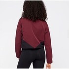 Nwot Adidas Originals Size Small Oversized Cropped 1 4 Zip Track Jacket Burgundy