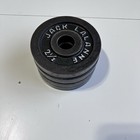Vtg Jack Lalanne 4 Weight Plates 2 5 Lbs Standard 1     Iron Rare Gold   s Gym