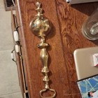 Traditional Ring Door Knocker Polished Brass Gold 12 In Length 1 Pack