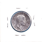 1937r Albania 1 Frang Ar  km-18   1342 Asw Silver      Zog I  Scarce