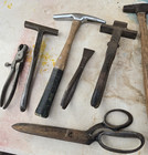 Large Vintage Upholstery Shears Scissors Stretcher s  Ect Tailors