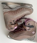 Girls Youth Size 3 Figure Ice Skates Sofia Brown Pink Soft Boot Recreational