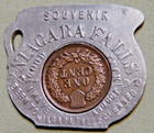 Rare Encased 1905 Indian Head Penny Token - Niagara Falls  Ny  Lot 433