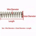 Compression Spring 0 8mm Wire Dia 10-305mm Length Small Stainless Steel Springs