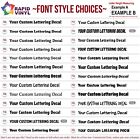 Custom Reflective Vinyl Lettering Decal Sticker Car Van Truck Trailer Window  