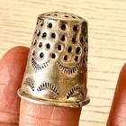 Vintage Navajo Sterling Silver Thimble Stamped Handmade For Sewing Old