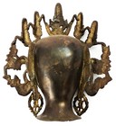 Antique Tibetan Bronze Buddha Tara Goddess Bodhisattva Head Bust Sculpture India