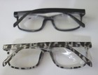 Set Of 2 Pairs Clear Lens Ce Spring Hinge Reading Glasses 2 50 Strength - New