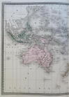 Oceania Australia New Zealand Polynesia Indonesia Hawaii C  1870 Sarrazin Map